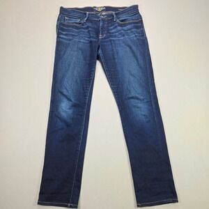 Lucky Brand Cate Stacked Skinny Jeans Womens 8 29 Dark Wash Indigo Blue Denim